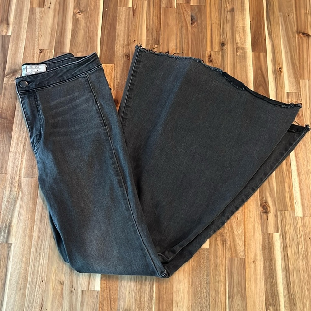 Free People High Waist Bell Bottoms